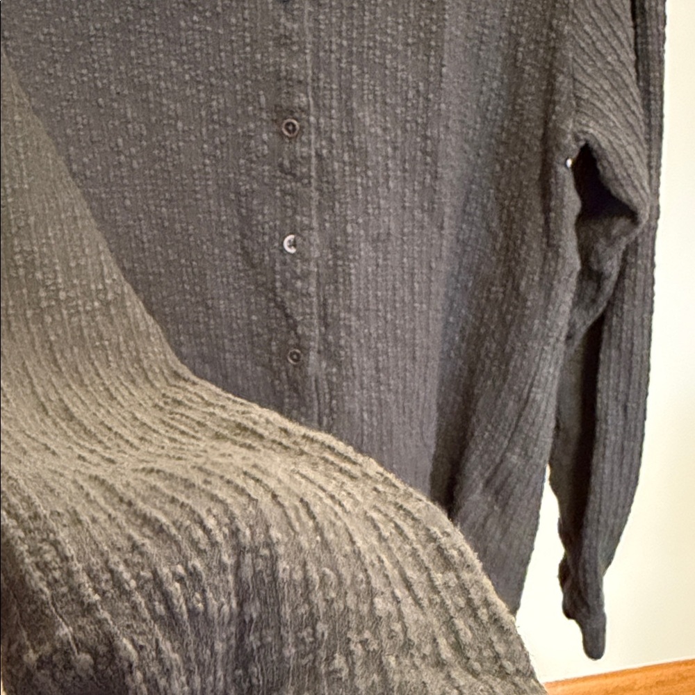 Muted Green button down - image 3